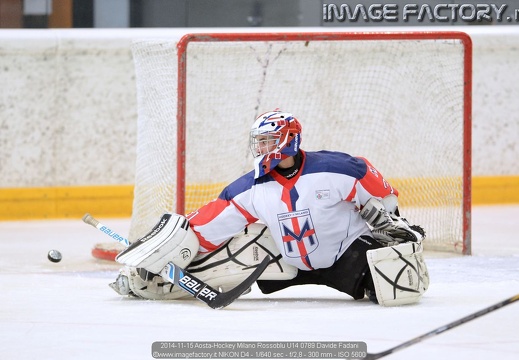 2014-11-15 Aosta-Hockey Milano Rossoblu U14 (1-3)